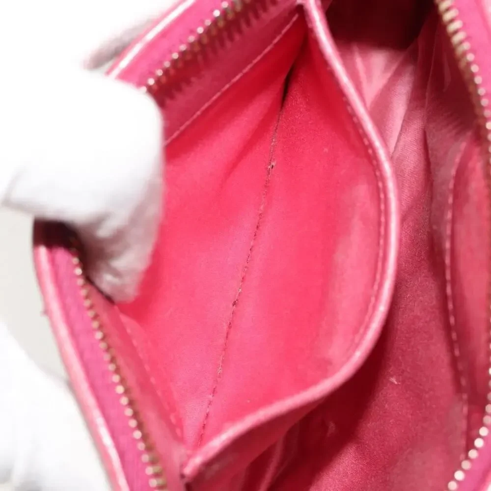 Miu Miu Matelasse Leather Pouch Pink